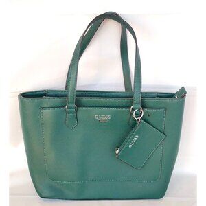 Guess Homestead Logo Purse Tote Bag with Wallet Green